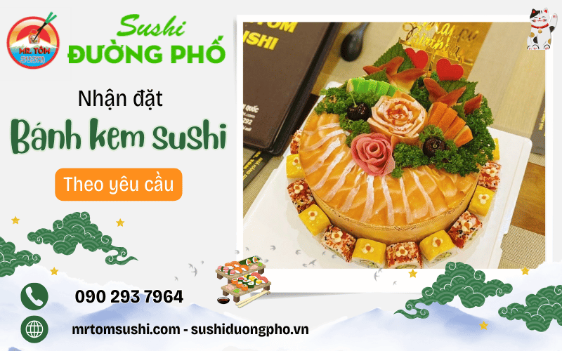 bánh kem sushi