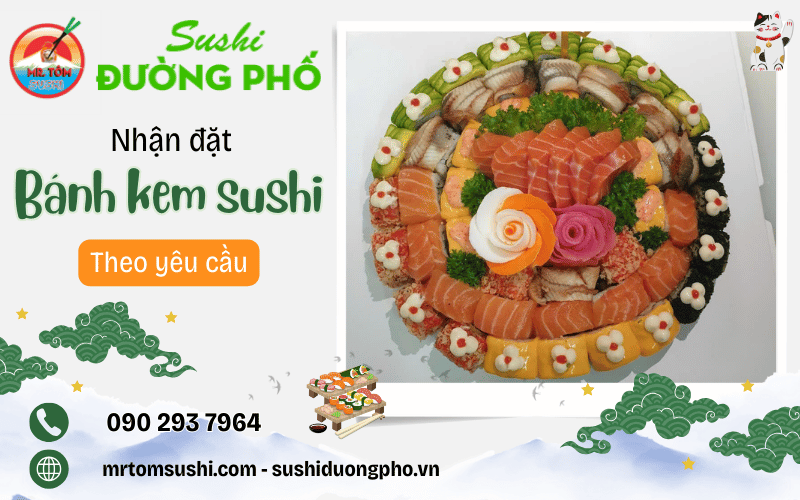 bánh kem sushi