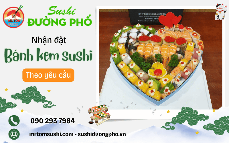 bánh kem sushi