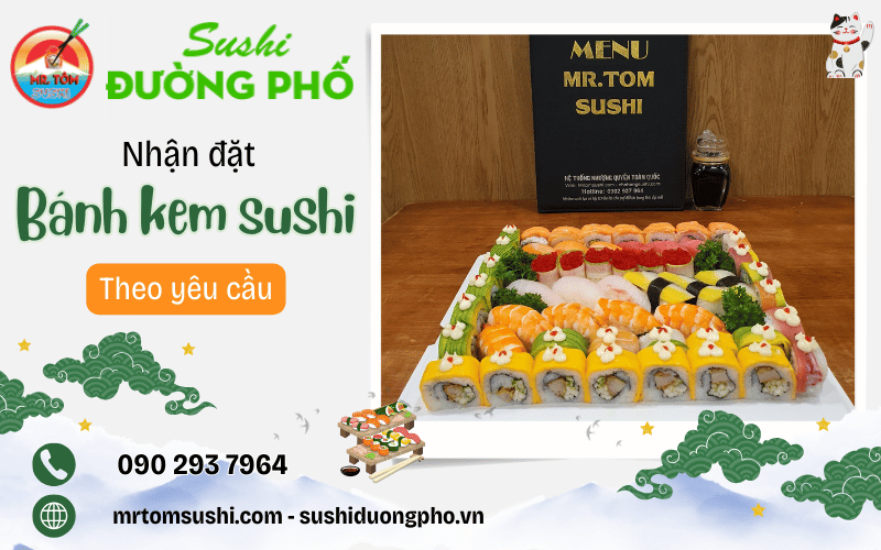 bánh kem sushi