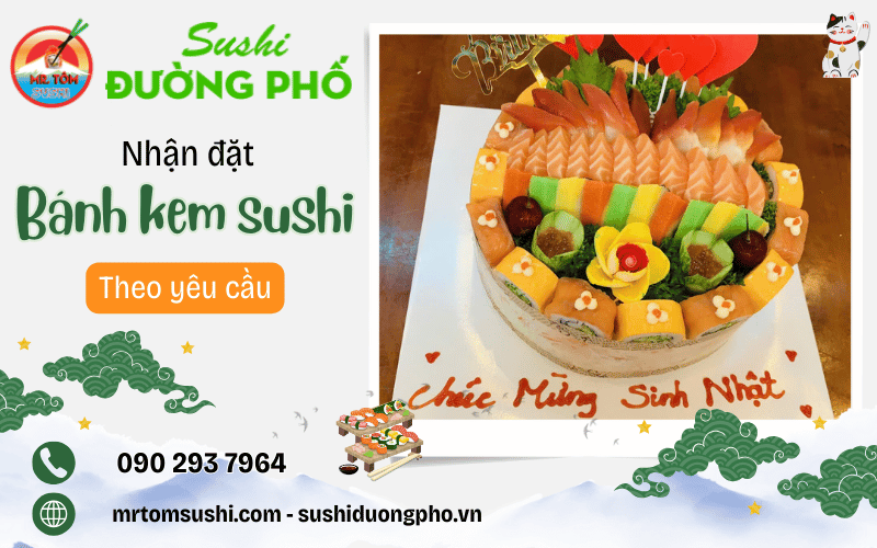 bánh kem sushi