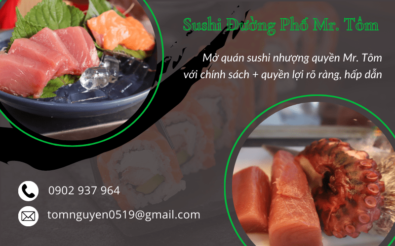 nhượng quyền sushi