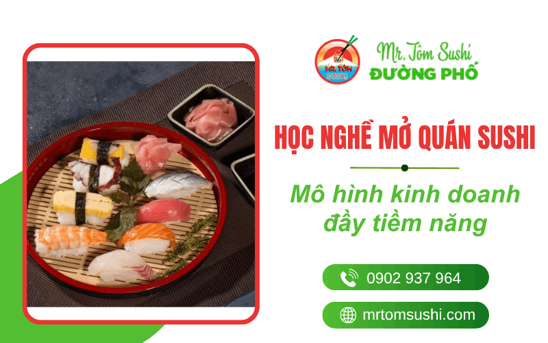 học nghề mở quán sushi