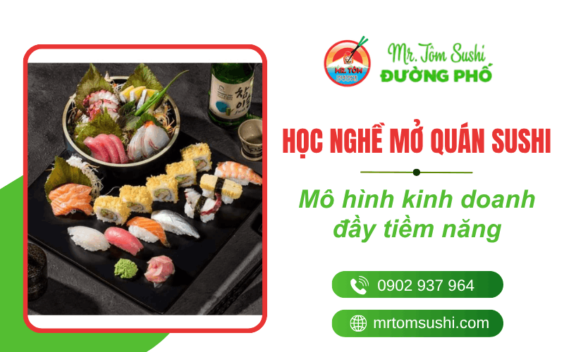 học nghề mở quán sushi
